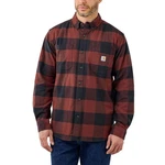 Carhartt Midweight Flannel Plaid Hemd rot