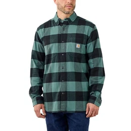 Outdoorhemd Herren Langarmhemd Midweight Flannel L/S Plaid Shirt