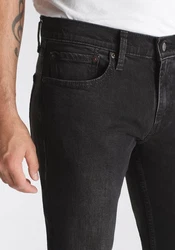 Levi's Slim-fit Jeans 511 SLIM Schwarz/Orange/Dunkelgrau