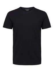 SELECTED HOMME T-Shirt NEW PIMA schwarz