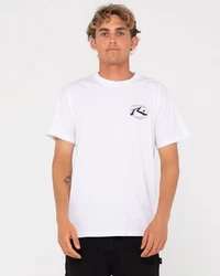 Rusty T-Shirt ADVOCATE SHORT SLEEVE TEE Weiß/Schwarz