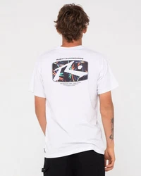 Rusty T-Shirt ADVOCATE SHORT SLEEVE TEE Weiß/Schwarz