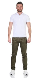 Diesel Skinny-fit-Jeans R-TROXER-A Khaki/Dunkelgrün/Creme/Weiß