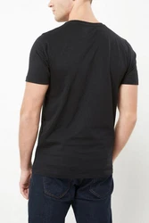 Next Slim Fit Rundhals-T-Shirt Schwarz/Dunkelgrau