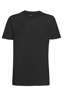 Next Slim Fit Rundhals-T-Shirt Schwarz/Dunkelgrau