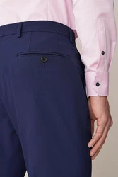 Next Anzughose Slim Fit Hose Dunkelblau/Blau