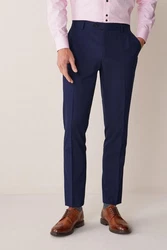 Next Anzughose Slim Fit Hose Dunkelblau/Blau