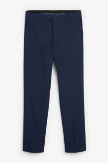 Next Anzughose Slim Fit Hose Dunkelblau/Blau