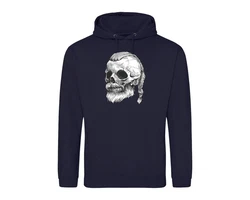 Youth Designz Kapuzenpullover Viking Totenkopf Schdel Hoodie Dunkelblau/Blau