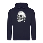 Youth Designz Kapuzenpullover Viking Totenkopf Schdel Hoodie Dunkelblau/Blau