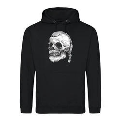 Youth Designz Kapuzenpullover Viking Totenkopf Schdel Hoodie Schwarz/Grün
