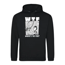 Youth Designz Kapuzenpullover Herren Hoodie WTF Wheres The Fish? Beige/Schwarz/Weiß/Hellblau