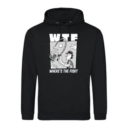 Kapuzenpullover WTF Wheres The Fish? Herren Hoodie Pullover mit trendigem Frontprint