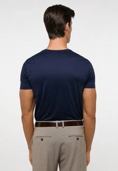 Eterna T-Shirt Dunkelblau/Blau