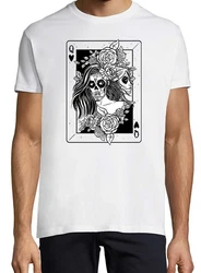 Youth Designz Print-Shirt Queen Dead Herren Shirt Weiß