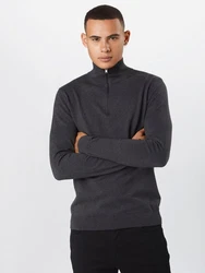 SELECTED HOMME Pullover SLHBerg Dunkelgrau/Dunkelblau/Grau