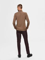 SELECTED HOMME Strickpullover Berg Khaki/Braun/Grau/Beige