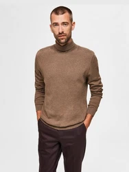 SELECTED HOMME Strickpullover Berg Khaki/Braun/Grau/Beige