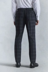 Next Anzughose Karierter Anzug Slim Fit Hellblau/Blau/Dunkelblau/Grau