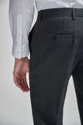 Next Stoffhose Elegante Slim Fit Hose Dunkelgrau/Dunkelblau/Grau/Blau