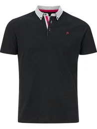 Poloshirt NJAL mit Button-Down Kragen