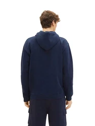 TOM TAILOR Denim Hoodie PRINTED Dunkelblau/Hellblau/Blau