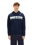 TOM TAILOR Denim Hoodie PRINTED Dunkelblau/Hellblau/Blau