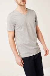 Next T-Shirt Essential V-Ausschnitt Grau/Hellgrau/Khaki