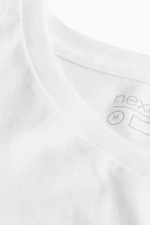 Next T-Shirt Essential V-Ausschnitt Weiß/Schwarz/Creme