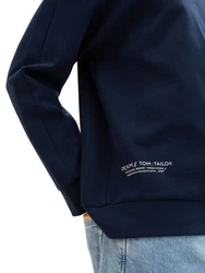 TOM TAILOR Denim Sweatshirt RELAXED CREW Blau/Dunkelblau/Hellblau