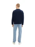 TOM TAILOR Denim Sweatshirt RELAXED CREW Blau/Dunkelblau/Hellblau