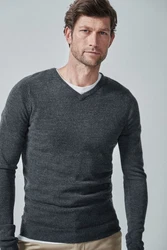 Next V-Ausschnitt Pullover Dunkelgrau/Grau/Dunkelblau