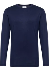 Eterna Langarmshirt Dunkelblau/Blau