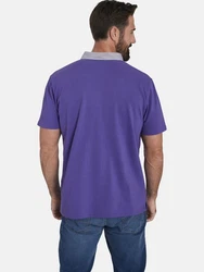 Jan Vanderstorm Poloshirt NJAL Dunkelblau/Lila