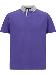 Jan Vanderstorm Poloshirt NJAL Dunkelblau/Lila