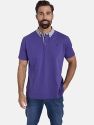 Jan Vanderstorm Poloshirt NJAL Dunkelblau/Lila