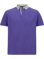 Jan Vanderstorm Poloshirt NJAL Dunkelblau/Lila