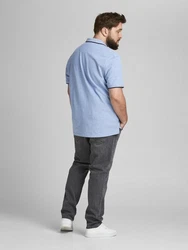 Jack & Jones Poloshirt Fit Polo Shirt JJEPAULOS Sommer Hemd Pique (1-tlg) (3615) Hellblau (3615)