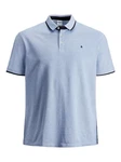 Jack & Jones Poloshirt Fit Polo Shirt JJEPAULOS Sommer Hemd Pique (1-tlg) (3615) Hellblau/Blau