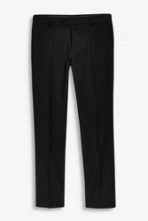 Next Formelle Stretchhose Tailored Fit Schwarz/Grau