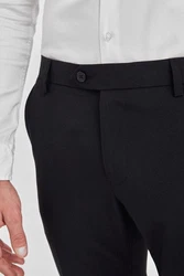 Next Formelle Stretchhose Tailored Fit Schwarz/Grau