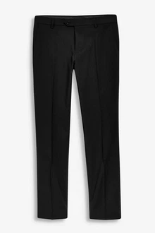 Next Formelle Stretchhose Tailored Fit Schwarz/Grau