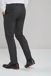 Next Formelle Stretchhose Skinny Fit Dunkelgrau/Grau/Khaki