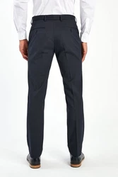 Next Formelle Stretchhose Tailored Fit Dunkelblau/Hellblau/Blau