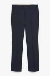 Next Formelle Stretchhose Tailored Fit Dunkelblau/Hellblau/Blau