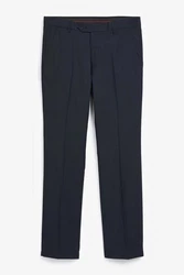 Next Formelle Stretchhose Tailored Fit Dunkelblau/Hellblau/Blau