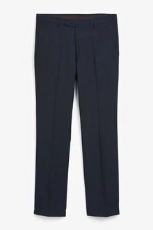 Next Formelle Stretchhose Tailored Fit Dunkelblau/Hellblau/Blau