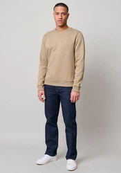 BLEND Sweatshirt 'Downton' Khaki/Beige/Braun