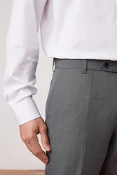 Next Slim Fit Hose ohne Bundfalte Grau/Hellgrau/Dunkelgrau