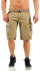 Geographical Norway Cargoshorts G-PERLE unifarben / camouflage